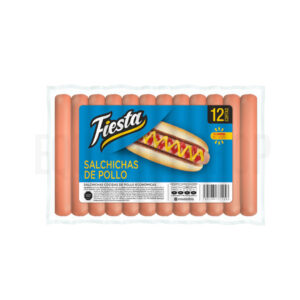 Salchicha fiesta de pollo corta - paquete 12 und